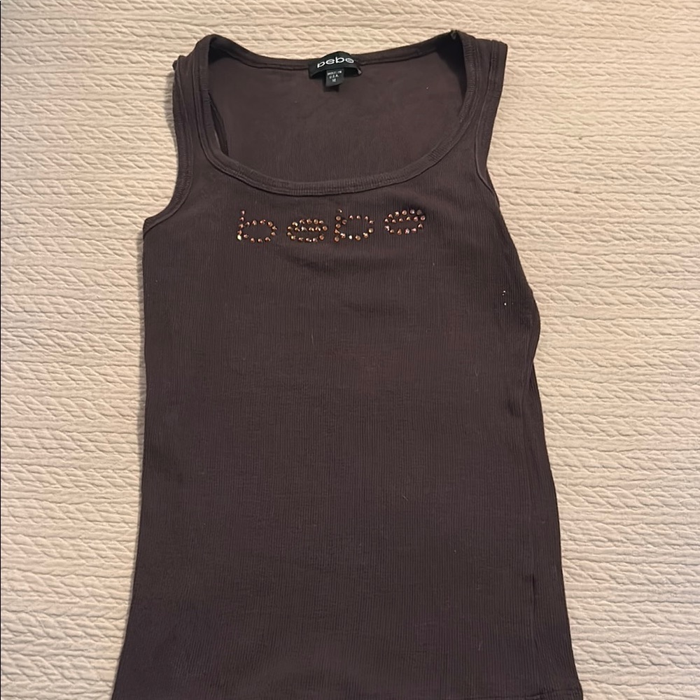 Bebe Chocolate Brown Tank Top